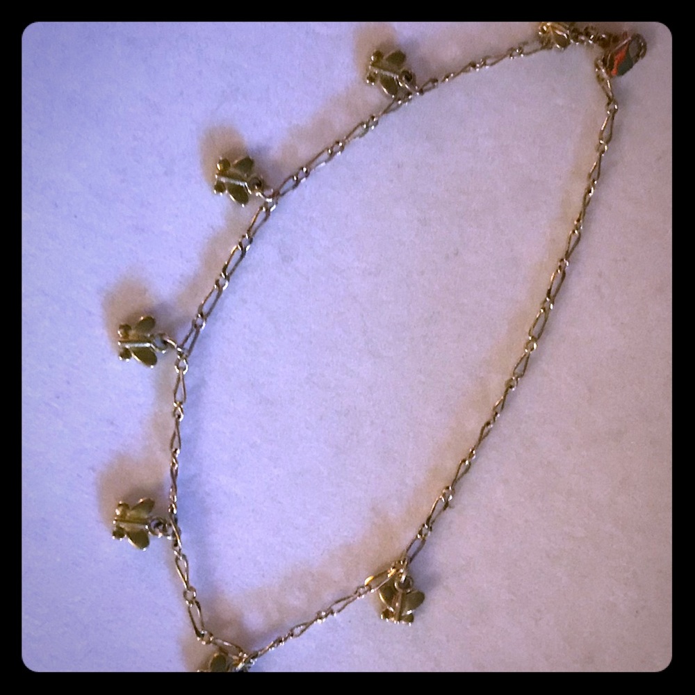 💛Inch of Gold Brand Butterfly Anklet💛